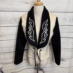 Vintage Midwest Garment Co wool bolero cropped jacket